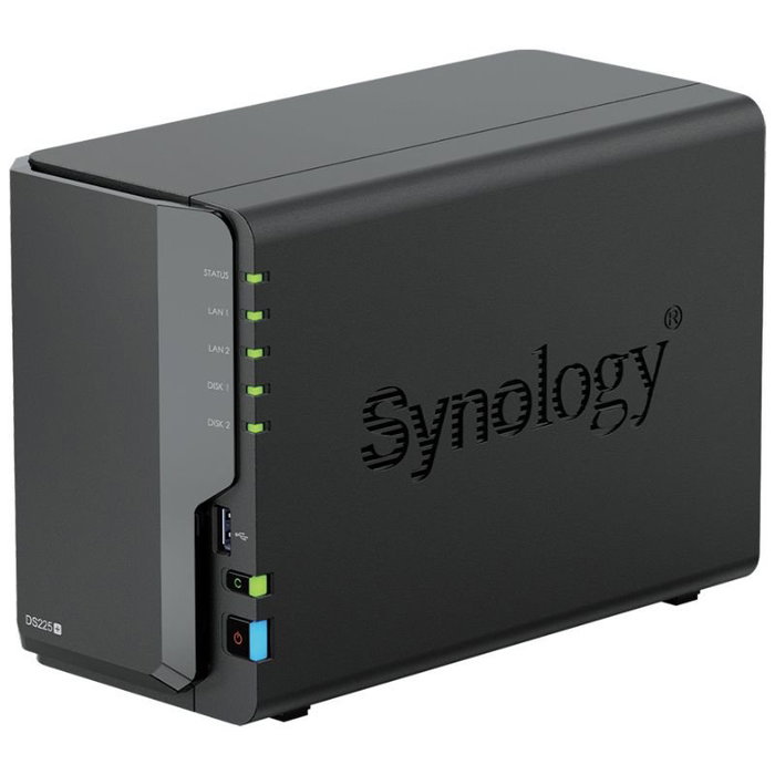 Synology DiskStation DS225+ 2 Bahías Negro Synology DiskStation DS225+ 2 Bahías Negro